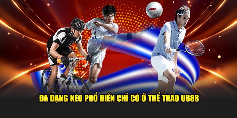 Đa dạng kèo thể thao U888 phổ biến