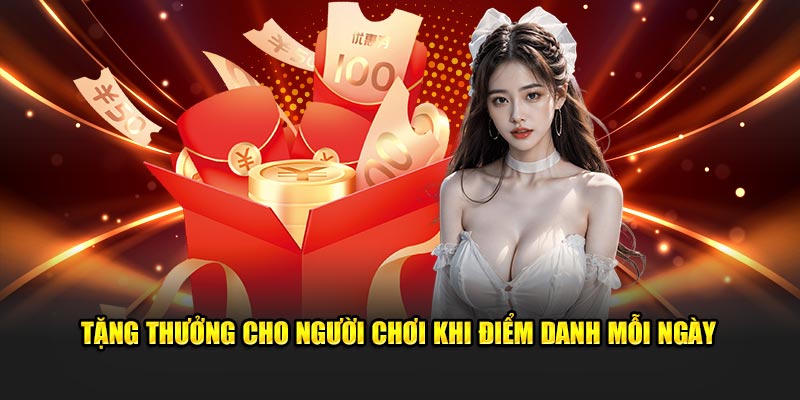 Tặng thưởng khi điểm danh U888 mỗi ngày